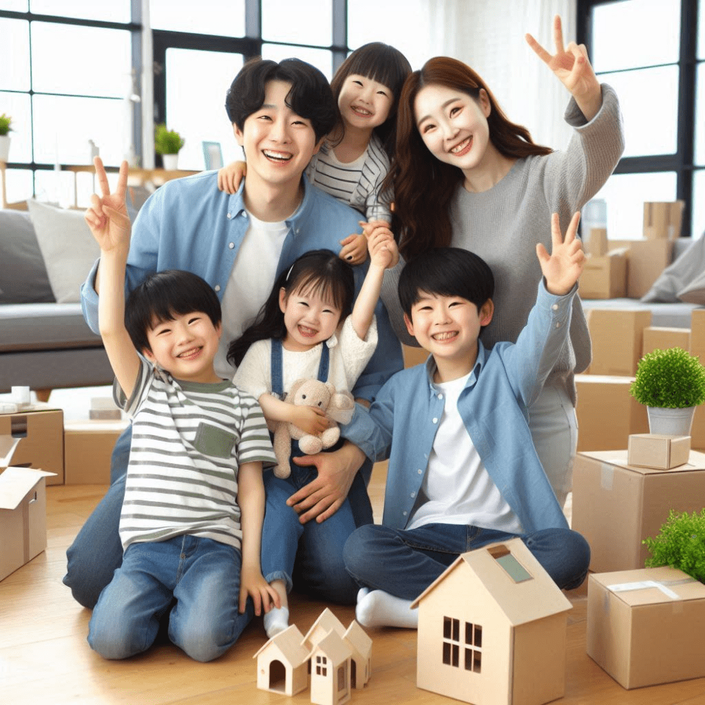 공공 임대주택 정책과 다양한 주거 유형 분석 4 내집마련에 행복해하는 다자녀가구