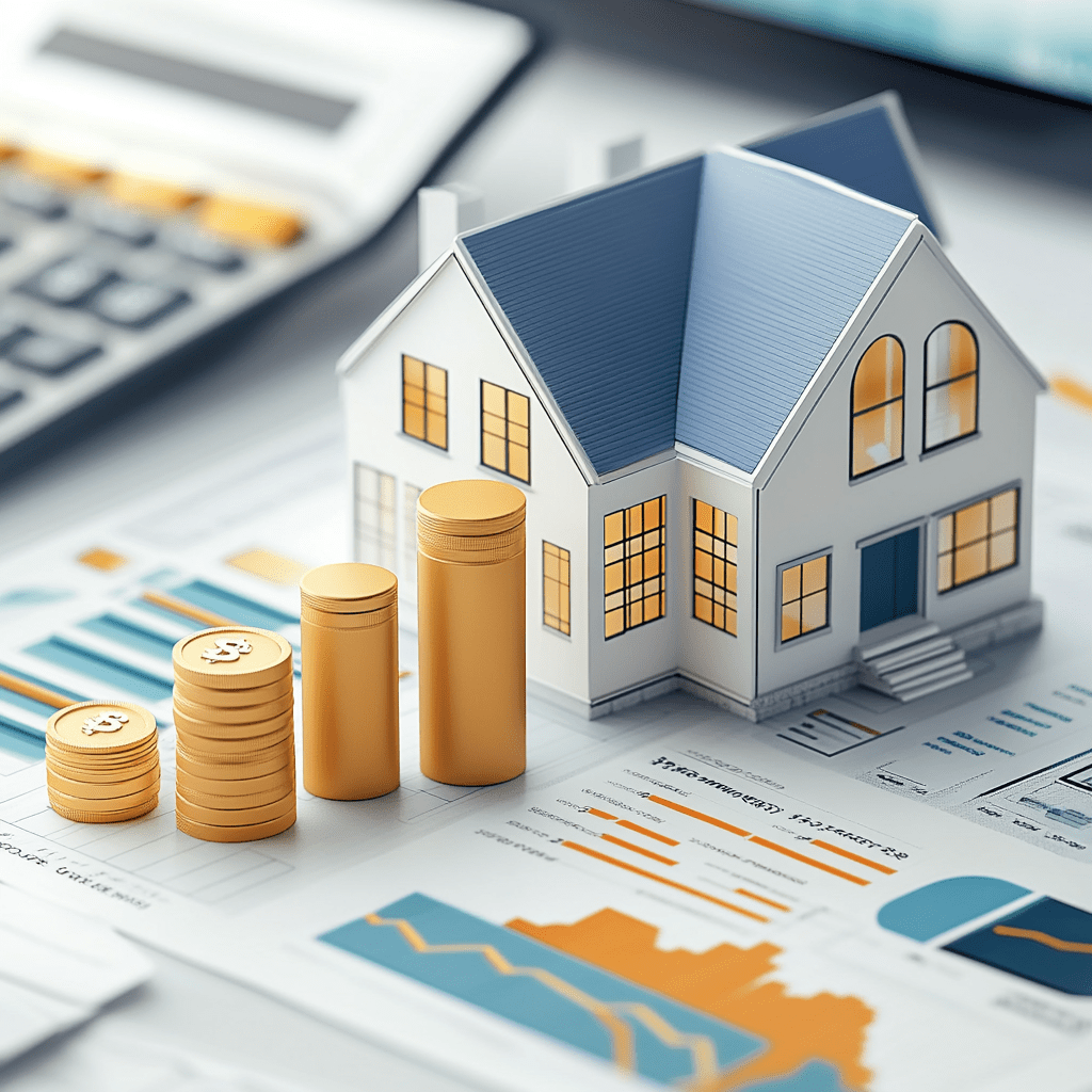 2025년 청년 주택드림 청약통장 혜택과 가입 방법 2 집과 타워처럼 올린 동전들이 점점 증가하는 모습