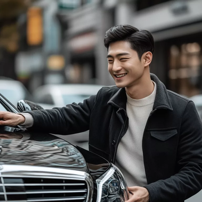 자동차 리스로 차를 구매한 남자