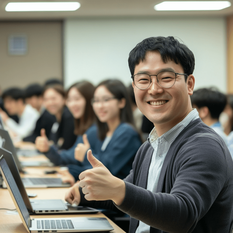 중장년 일자리 지원사업에 참여하는 사람들