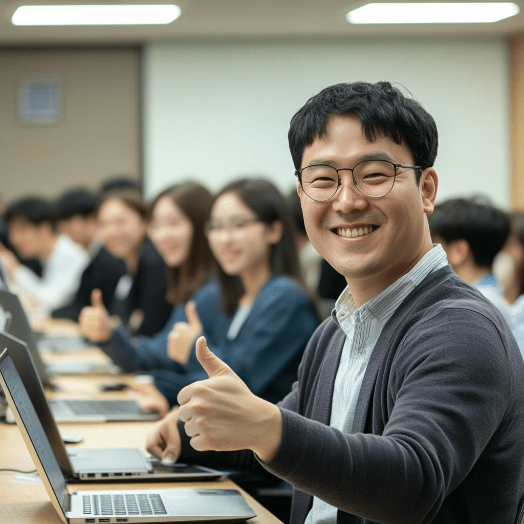 중장년 일자리 지원사업에 참여하는 사람들