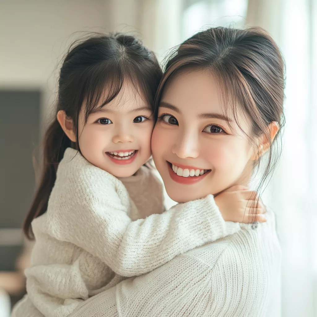 아동수당 혜택받는 엄마와 아이