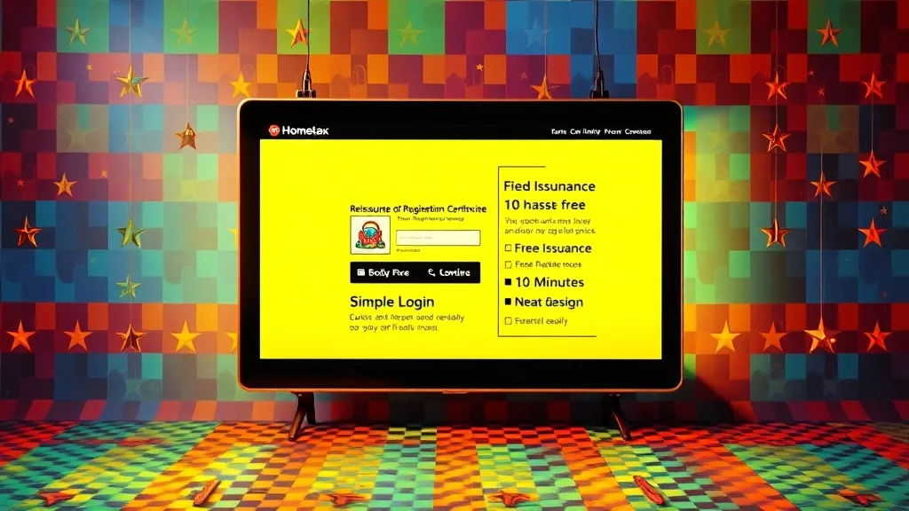 개인 사업자등록증 재발급 방법 총정리: 온라인·오프라인 절차 3 홈택스 온라인 재발급 (popart 스타일)