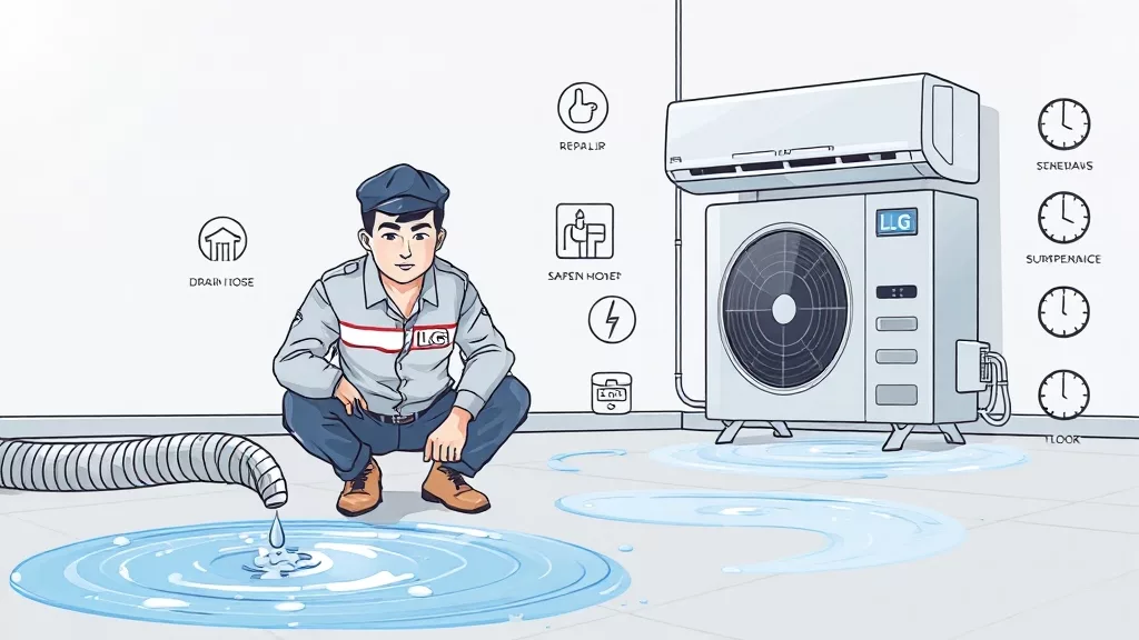 LG 에어컨 서비스센터 AS 신청부터 출장 수리 비용까지 총정리 6 고장 증상별 대처법 (illustration 스타일)