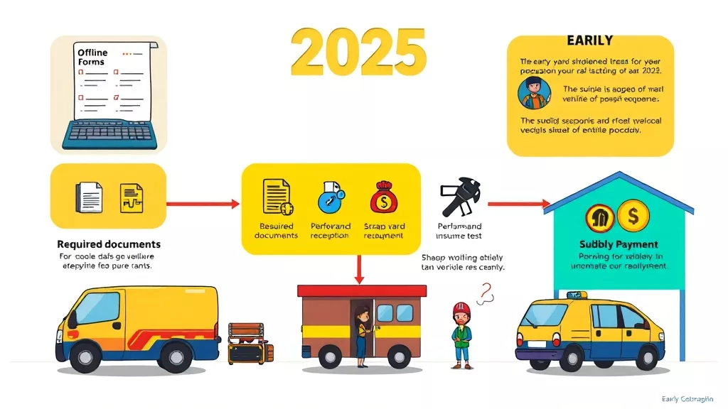 2025년 노후 경유차 조기폐차 지원금 총정리: 조건·금액·신청 방법 6 신청 절차 및 접수 방법 (cartoon 스타일)