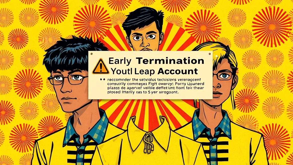 중도 해지, 신중하게 결정하세요! (popart 스타일)