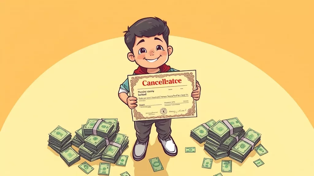 자동차세 환급, 잊지 마세요! (cartoon 스타일)
