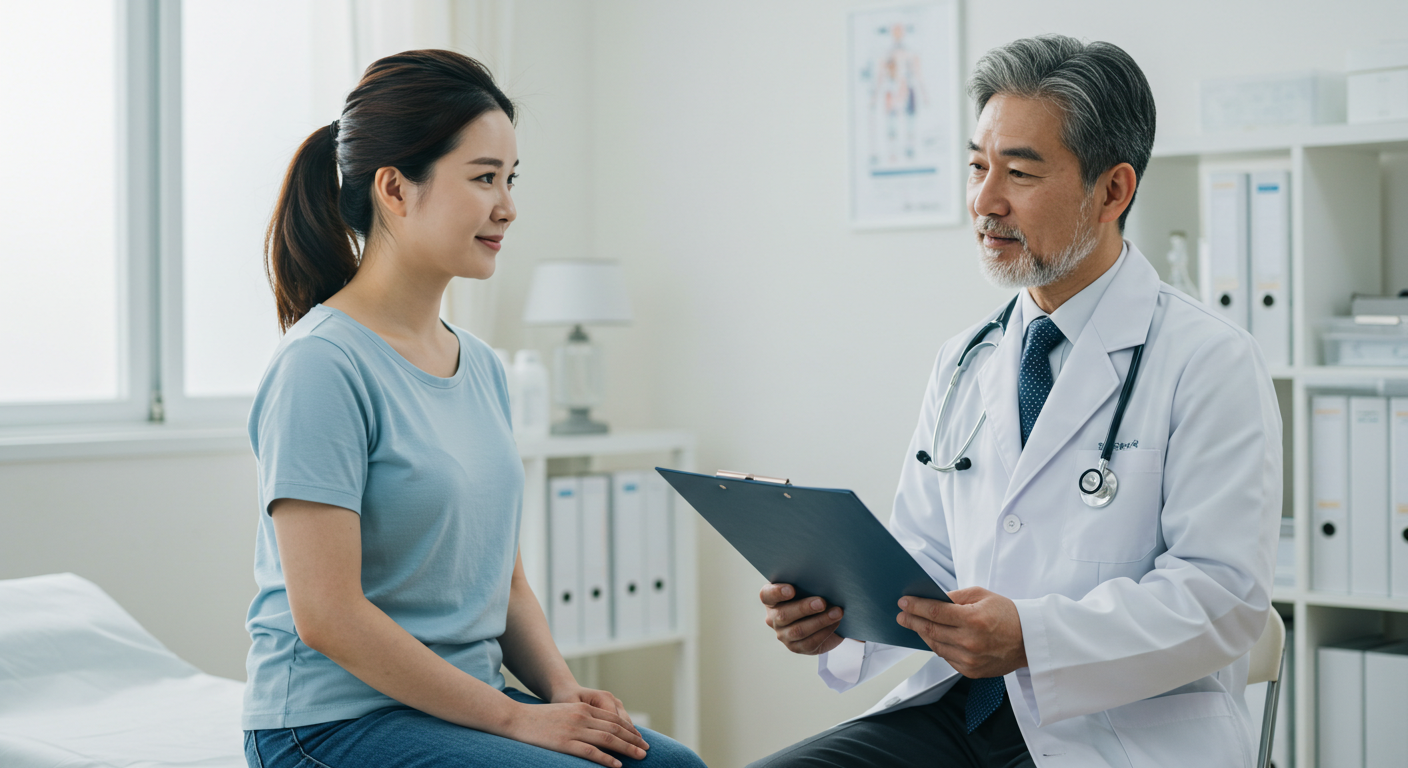 2025 응급실·야간·공휴일 진료비 할증 총정리(실제 계산 예시로 쉬운 이해) 4 의사와 상담하는 여성환자