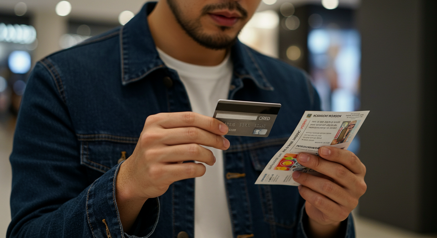 2025 민생회복 소비쿠폰 2차 지급 총정리: 지급일, 신청 대상, 방법, 사용처 완벽 가이드 5 한 손에는 신용카드, 다른 손에는 지역사랑상품권을 들고 있는 모습