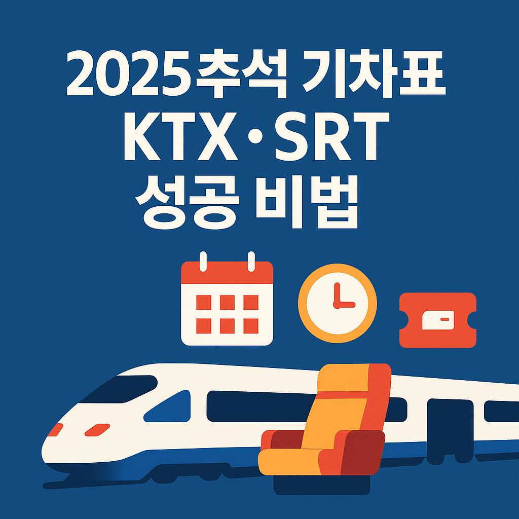 2025 추석 기차표 KTX·SRT 성공 비법