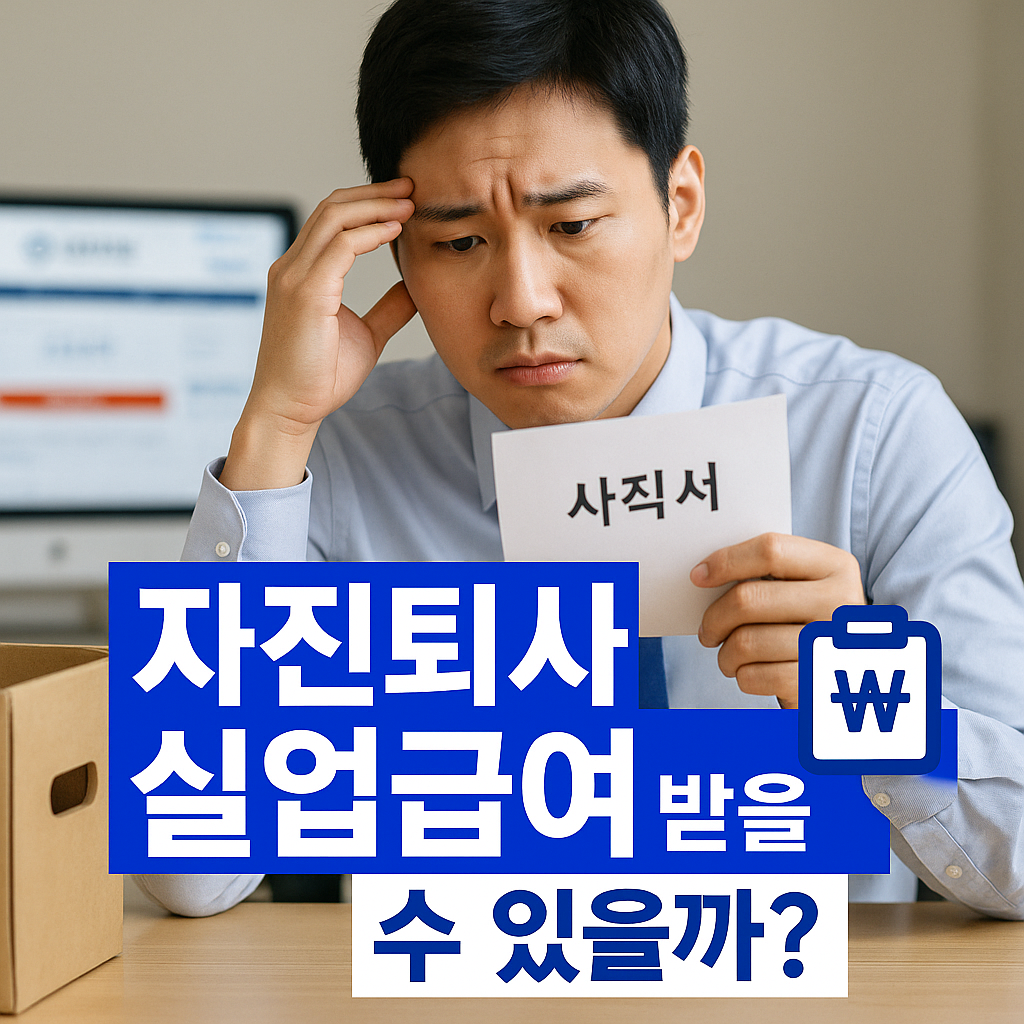 자진퇴사로 실업급여 받을 수 있을까?