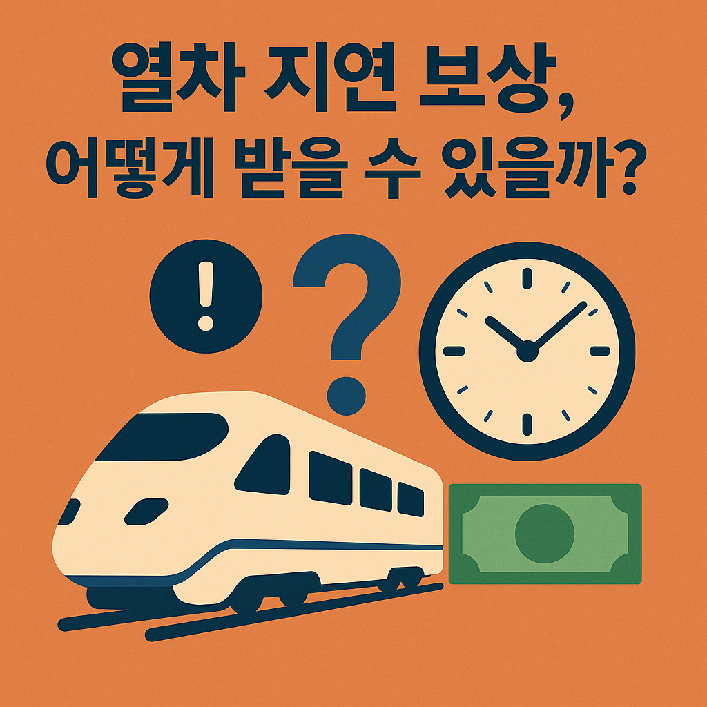 열차 지연 보상, 어떻게 받을 수 있을까?