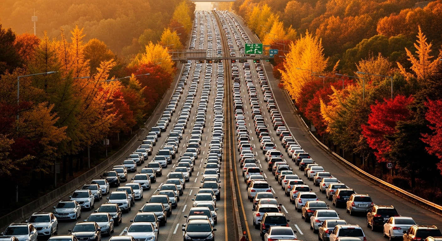 2025 추석 고속도로 통행료 면제: 기간, 시간, 조건 및 하이패스 가이드 6 막히는 귀성길 피하는 꿀팁 & 실시간 교통 정보