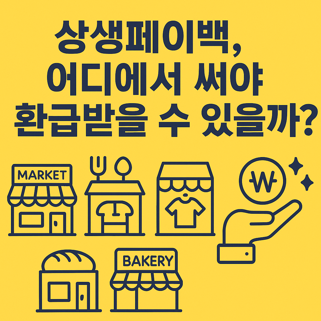 상생페이백, 어디에서 써야 환급받을 수 있을까?