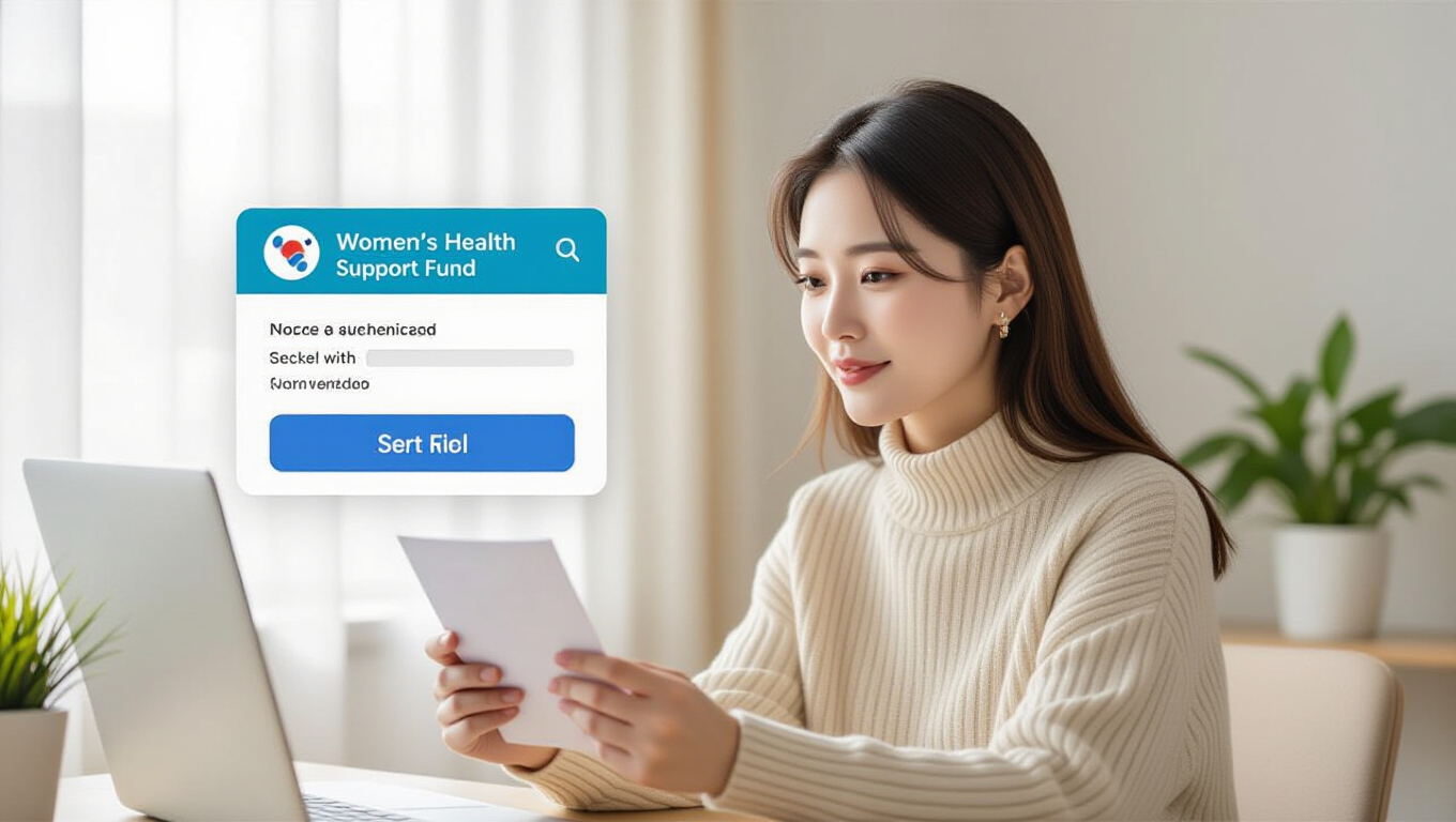 2025 여성건강지원금: 대상, 혜택, 신청 방법 완벽 가이드 3 💻 온라인 신청, 이렇게 하세요!