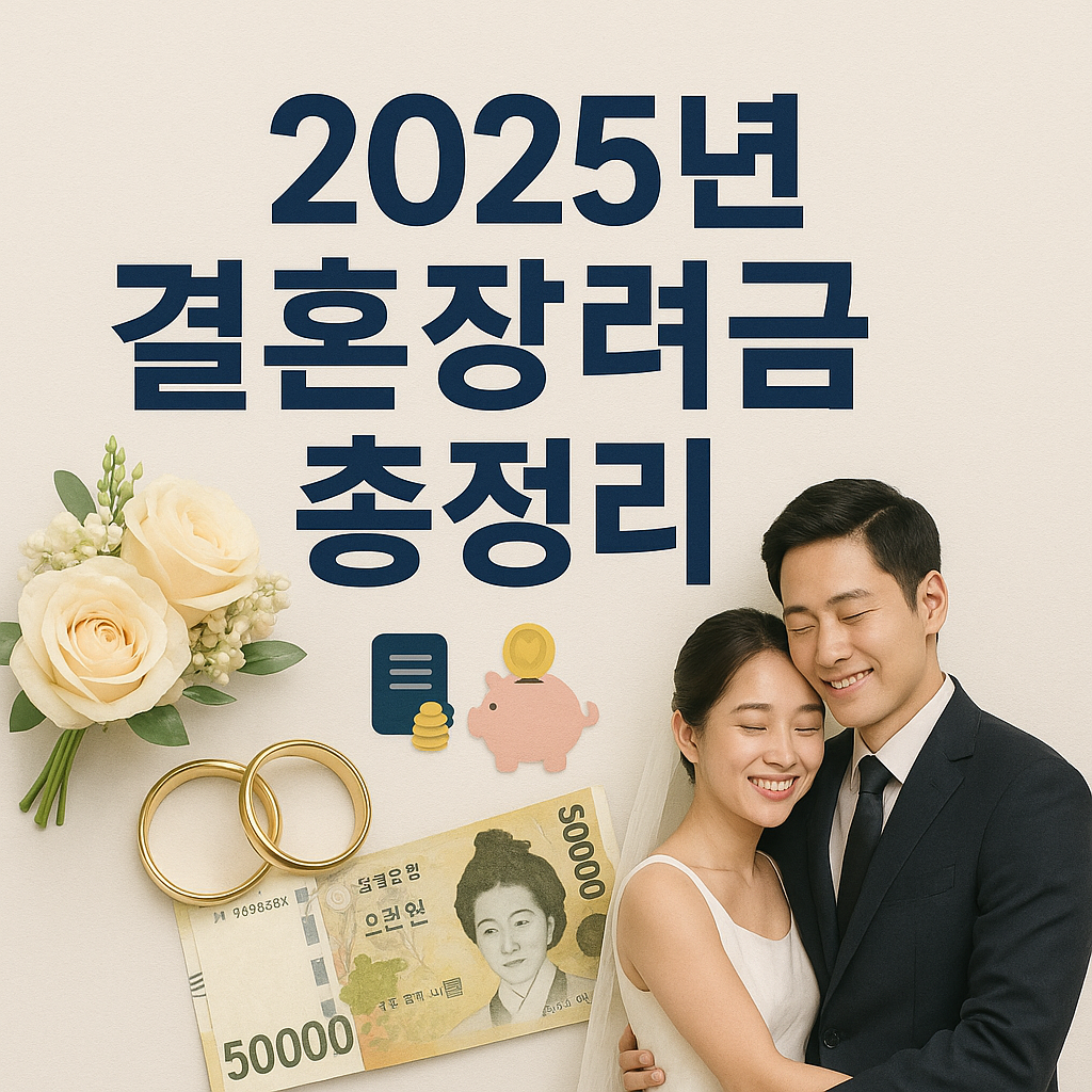2025년 결혼장려금 총정리