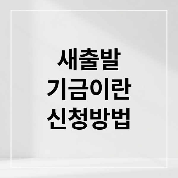 2025 새출발기금: 자격 조건, 신청 방법, 원금 감면 혜택 완벽 분석
