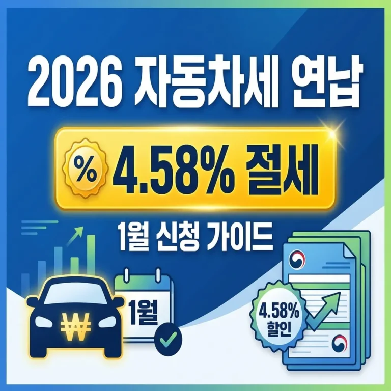 2026 자동차세 연납 신청 가이드 썸네일