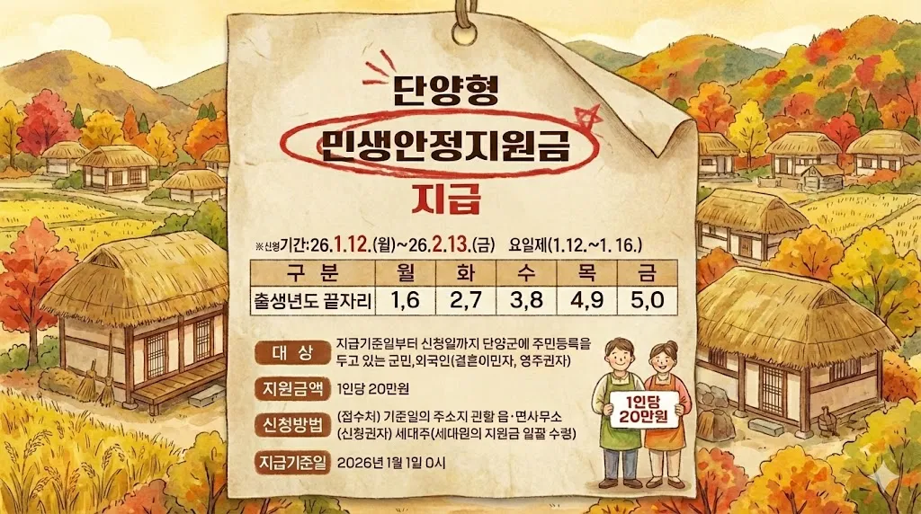 ✅신청 기간과 5부제 운영 안내