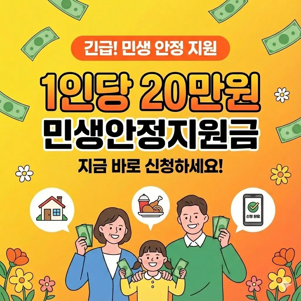 1인당 20만원 민생안정지원금 썸네일