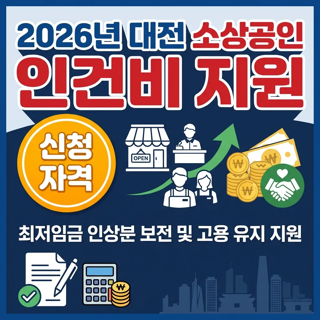 2026년 대전 소상공인 인건비 지원사업 썸네일