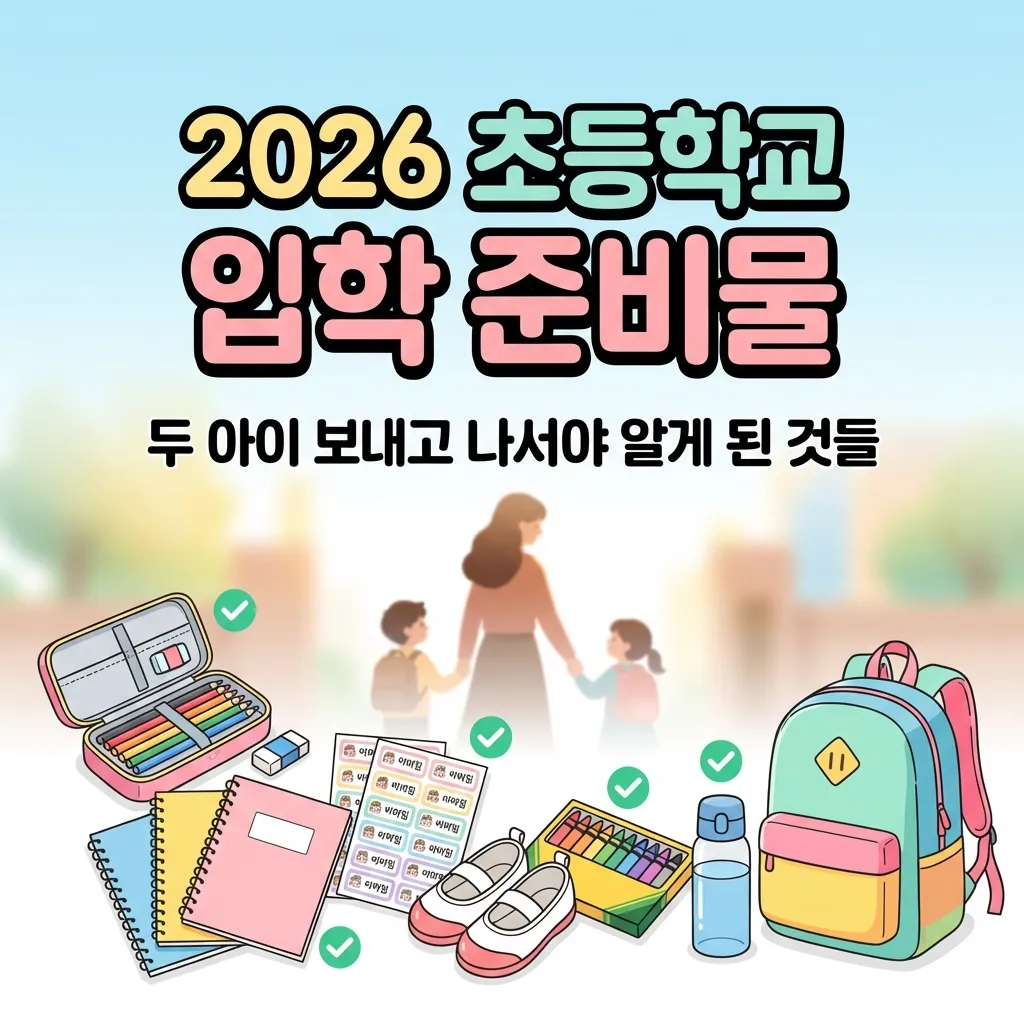 2026 초등학교 입학 준비물 썸네일