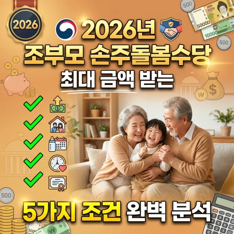 2026년 조부모 손주돌봄수당 썸네일