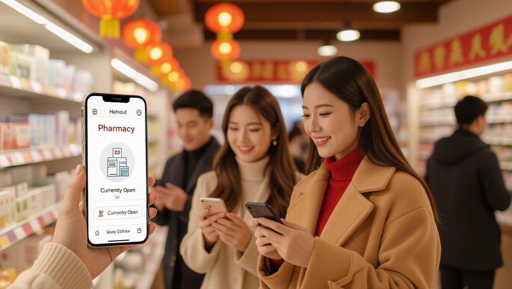 설 연휴 문 여는 약국 찾는 법: E-Gen 앱 실시간 조회 및 비상 대처법 3 📌 휴일지킴이약국 & 유용한 앱 활용 팁