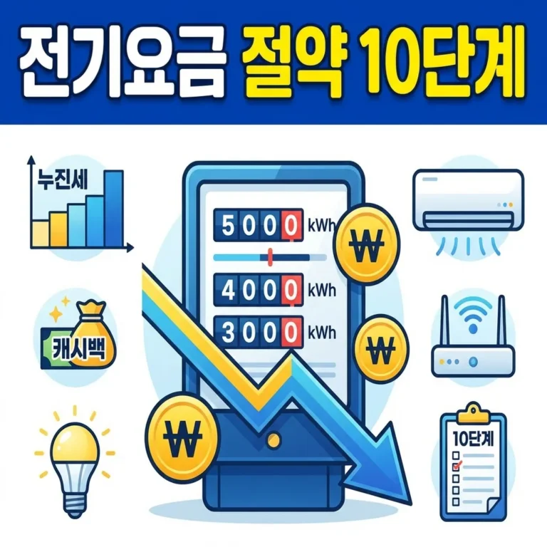 전기요금 절약 10단계 썸네일