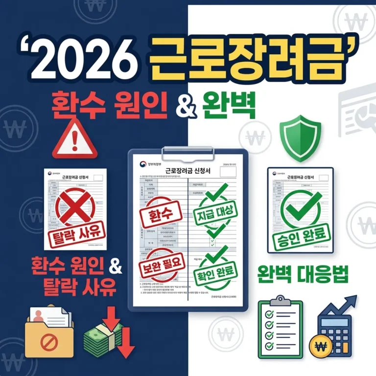 2026 근로장려금 환수 및 탈락 대응법 썸네일