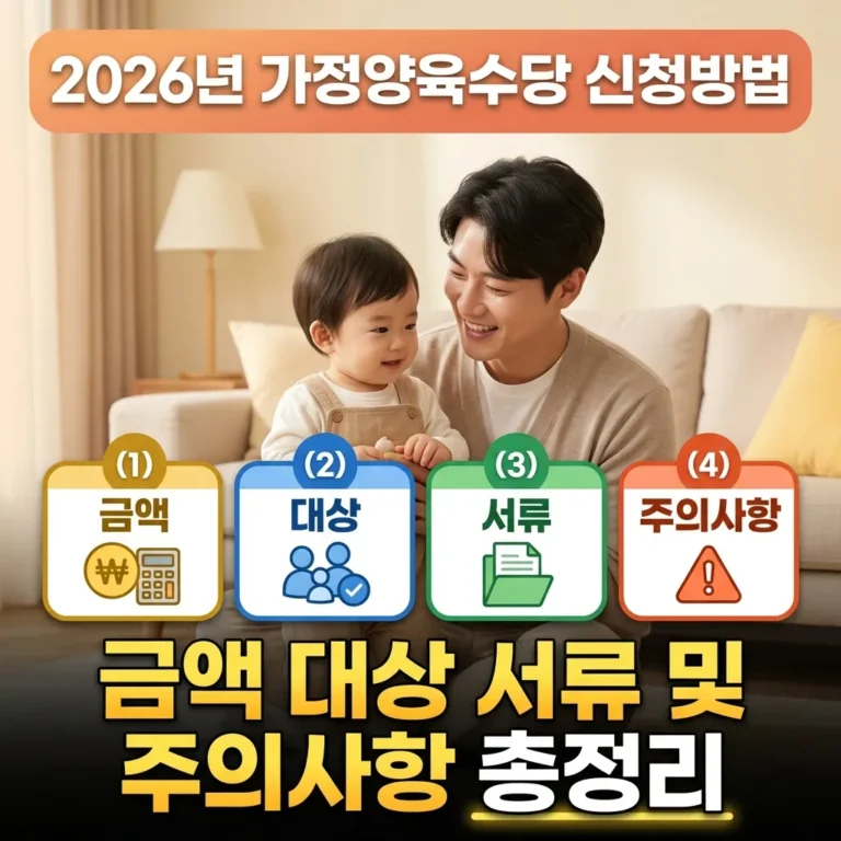 2026년 가정양육수당 신청방법 썸네일