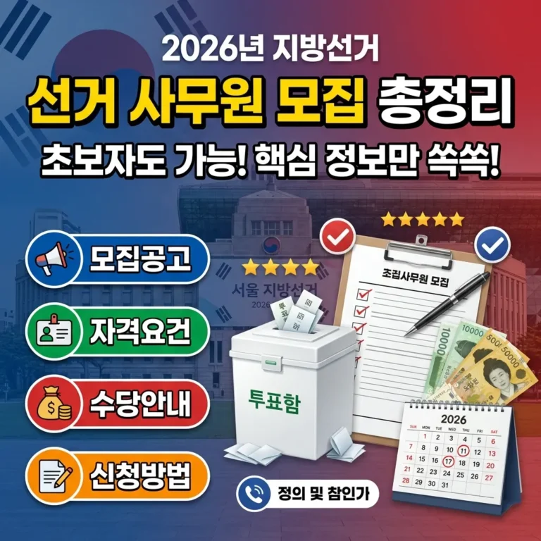 2026년 지방선거 사무원 모집 썸네일