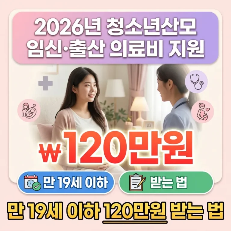 2026년 청소년산모 임신 출산 의료비 지원 썸네일