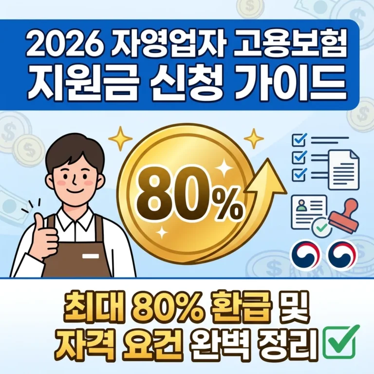 2026 자영업자 고용보험 지원금 신청 가이드 썸네일