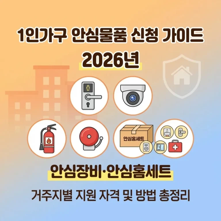 2026년 1인가구 안심물품 신청 가이드 썸네일