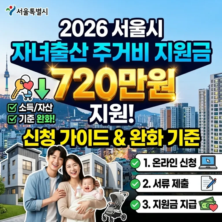 서울시 자녀출산 주거비 지원금 썸네일