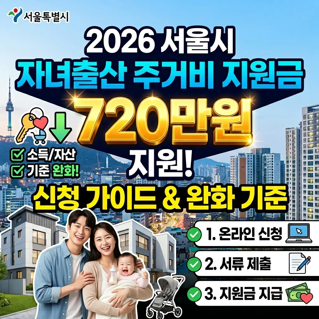 서울시 자녀출산 주거비 지원금 썸네일