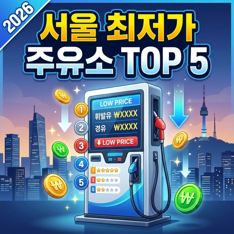 2026년 서울 최저가 주유소 가이드 썸네일