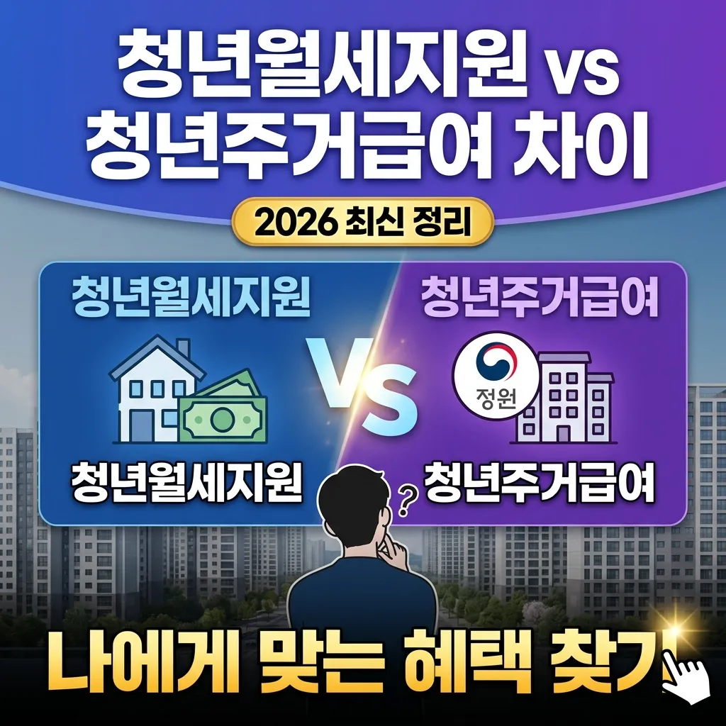 청년월세지원 청년주거급여 차이 썸네일