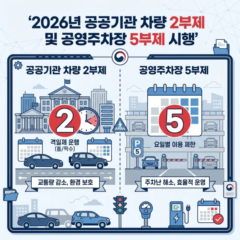 2026 공공기관 차량 2부제 및 공영주차장 5부제 시행 썸네일