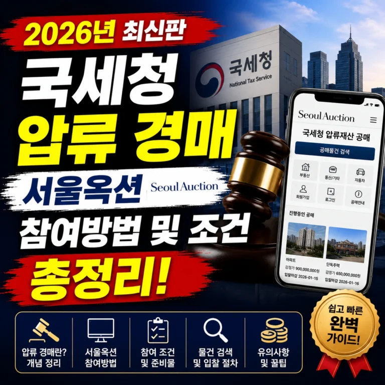 국세청 압류 경매 섬네일