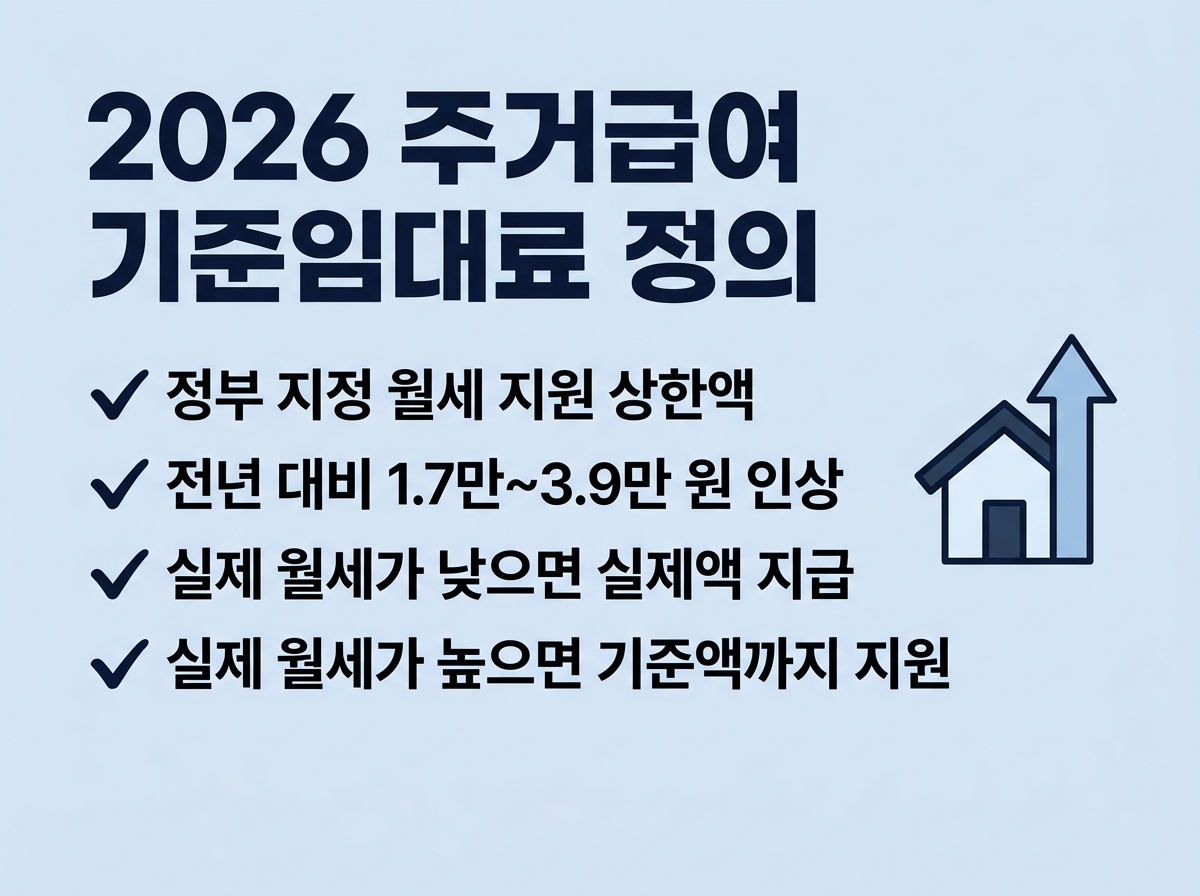 2026년 주거급여 기준임대료란 무엇인가